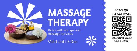 Massage Services Advertisement Coupon Design Template