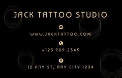 Professional Artist's Tattoo Studio With Moon Pattern