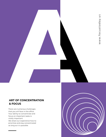 Template di design Concentration Technique Promo Poster 8.5x11in