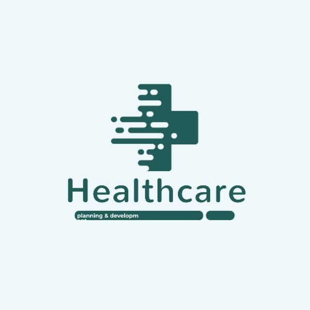 Healthcare Clinic with Medical Cross Icon Animated Logo Design Template