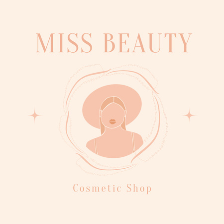 Beauty Store Offer Logo Design Template