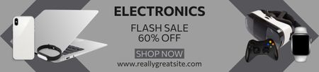 Elektroniikan flash-myynti Ebay Store Billboard Design Template