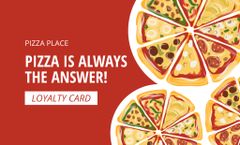 Pizza Place Loyalty Program with Reward Stamps