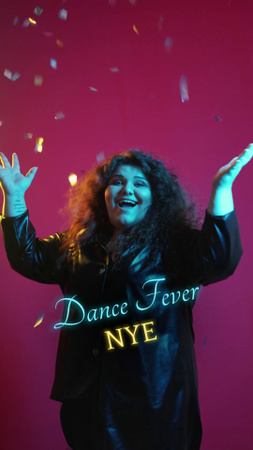 Ontwerpsjabloon van TikTok Video van Spannend dansclubevenement op nieuwjaar
