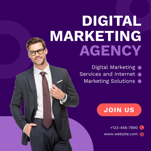 Plantilla de diseño de Responsible Marketing Services And Solutions Offered By Agency Instagram AD 