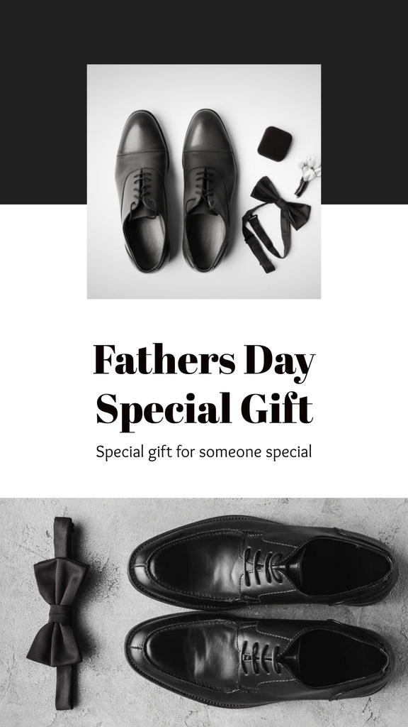Modèle de visuel Elegant Shoes Offer on Father's Day - Instagram Story