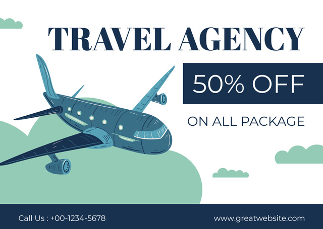 All Travel Packages Sale Card Design Template