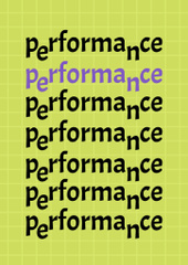 Performance Show Announcement on Grid Pattern