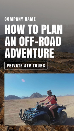 Modèle de visuel Extreme Road Tours Offer - TikTok Video