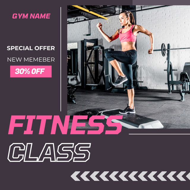 Special Offer for New Gym Members Instagram Design Template