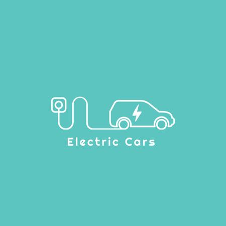 Emblem of Electric Car Company Instagram Design Template
