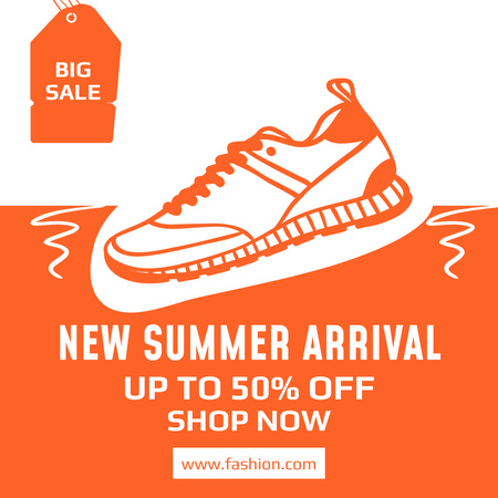 Stylish Sneakers Sale Offer Instagram Design Template