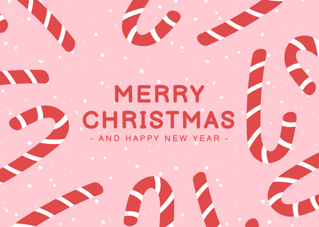 Christmas and Happy New Year Holidays Greeting Card Design Template