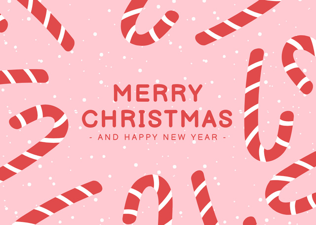 Plantilla de diseño de Christmas and Happy New Year Holidays Greeting Card 