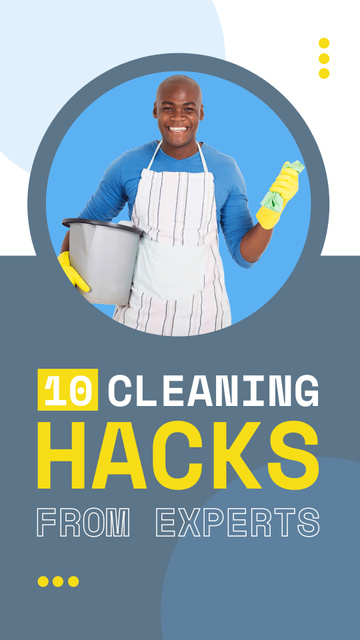 Plantilla de diseño de Experts` Cleaning Tips And Tricks Instagram Video Story 