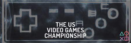 Platilla de diseño Video games Championship Email header