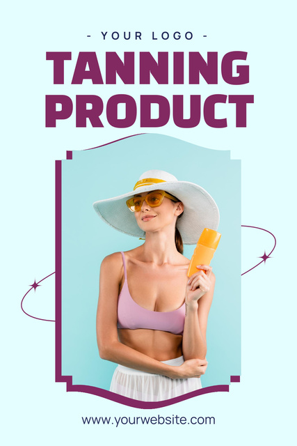 Effective Tanning Products Offer Pinterest Design Template