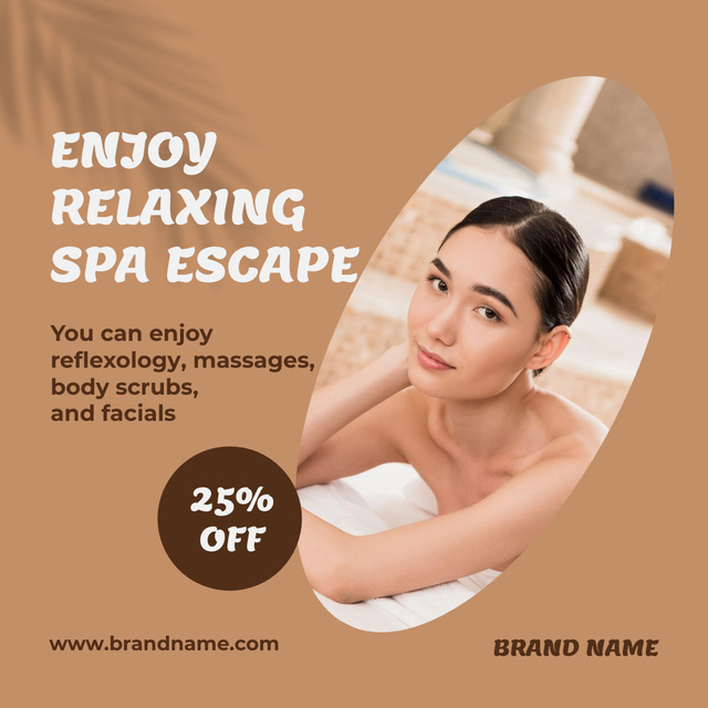 Spa Treatment Discount Offer Instagramデザインテンプレート