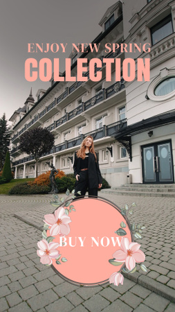Black Outfit In Spring Collection Offer TikTok Video Design Template