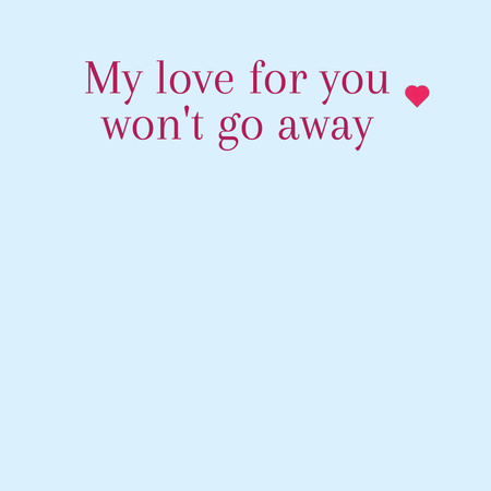 Designvorlage Heart-shaped Valentine's box with Love quote für Animated Post