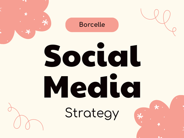 Colorful Social Media Strategy For Business Offer Presentation – шаблон для дизайна