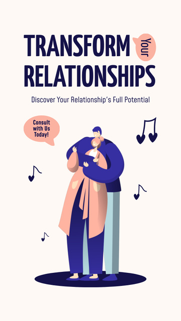 Ontwerpsjabloon van Instagram Video Story van Matchmaking and Relationship Transformation