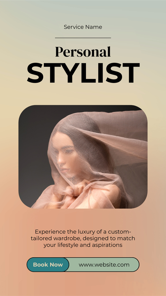 Personal Stylist for Outstanding Look Instagram Story Design Template