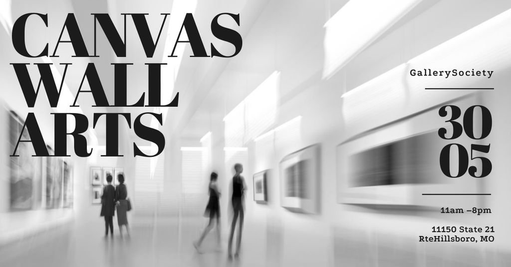 Canvas Wall Arts Exhibition Facebook AD – шаблон для дизайна