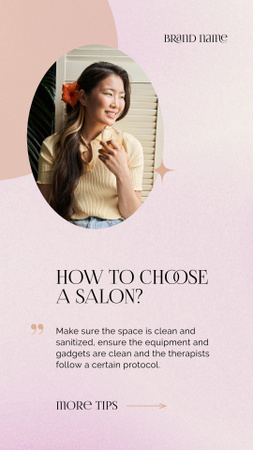 Beauty Salon Reviews TikTok Video Design Template