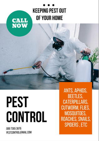 Pest Control Services Flyer A7 Design Template