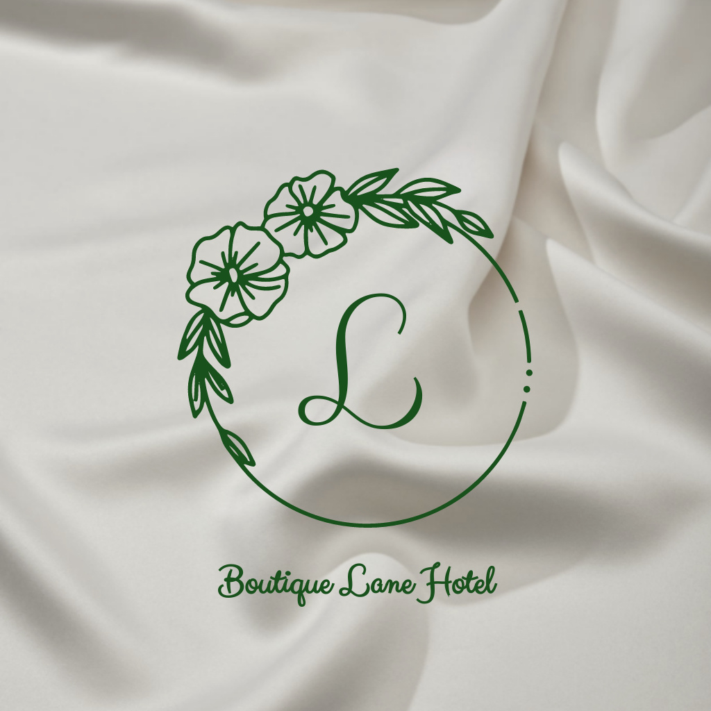 Emblem of Hotel Boutique Logo Πρότυπο σχεδίασης