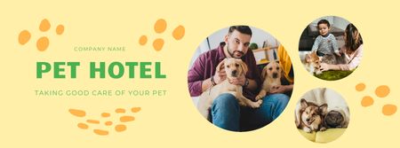 Pet Hotel Ad Facebook Video cover Šablona návrhu
