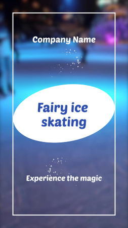 Winter Offer of Family Skating Instagram Video Story Šablona návrhu