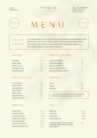 Modèle de visuel Food Menu Announcement with Tasty Dishes - Menu