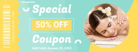 Special Offer for Massage Services Coupon Design Template