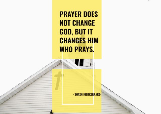 Religion citation about prayer Card – шаблон для дизайна
