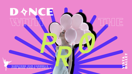 Girl with Balloons Youtube Design Template
