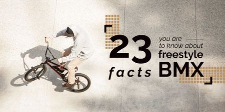 Facts about freestyle bmx Twitter Design Template