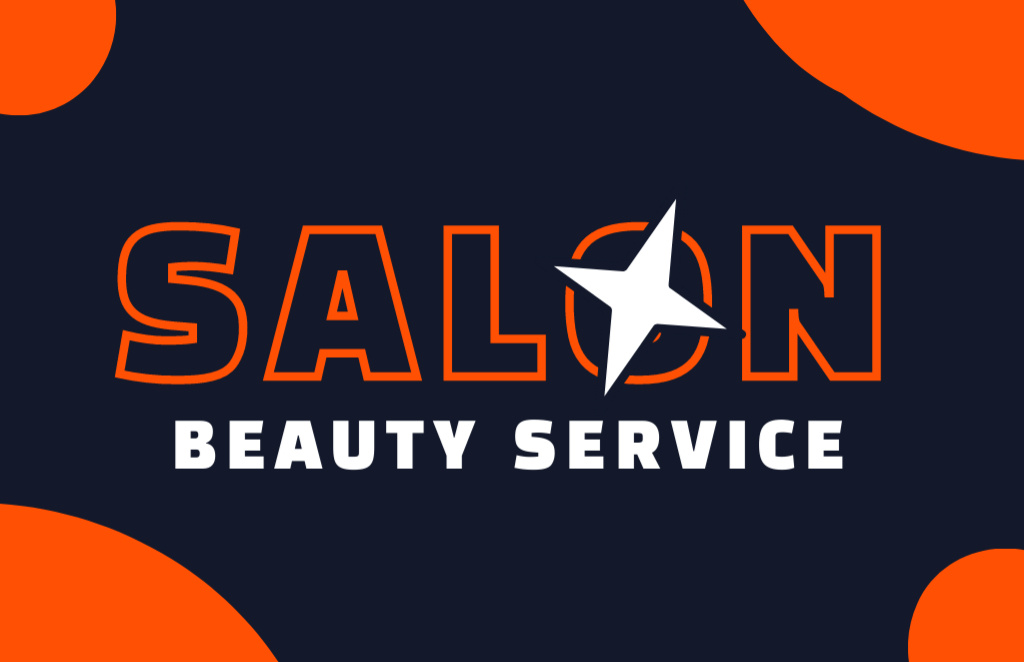 Beauty Services Promotion Business Card 85x55mm Tasarım Şablonu