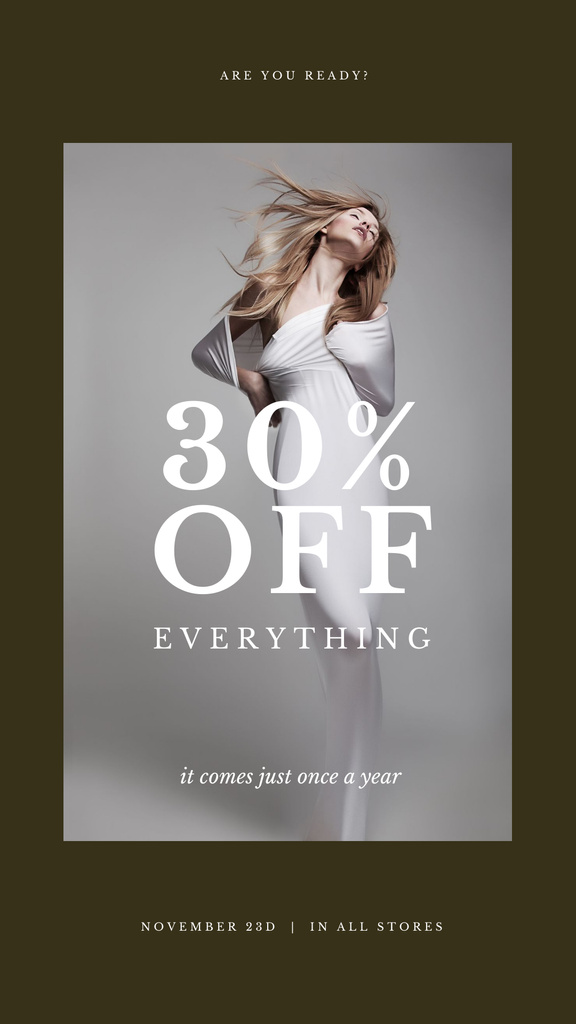 Discount on Elegant Classic Clothes Instagram Story Design Template
