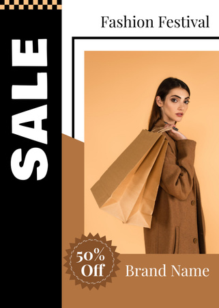Get Discount at Fashion Festival  Flayer Design Template