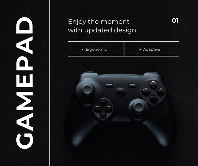 Designvorlage New app Design Ad with VR console für Facebook