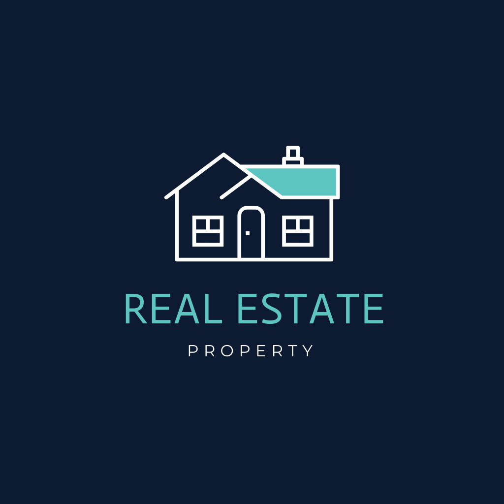 Real Estate and Property Services Logo Πρότυπο σχεδίασης