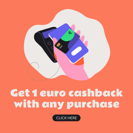 Plantilla de diseño de Making Purchase with Payment Terminal Animated Post 