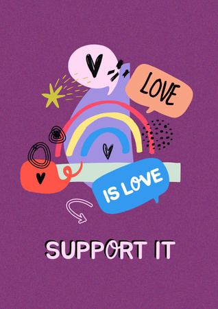 Szablon projektu Awareness of Tolerance to LGBT Poster