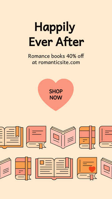 Modèle de visuel Uplifting Book Sale Newsflash Offer - Instagram Story