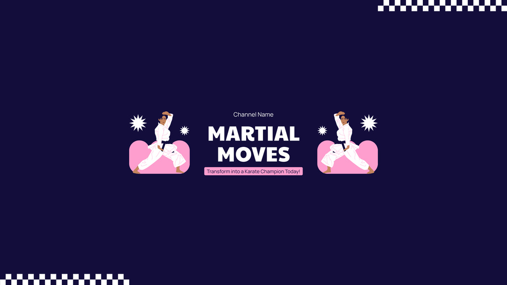 Blog Ad about Martial Arts Youtubeデザインテンプレート