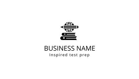 Image of Company Emblem Business Card US Design Template