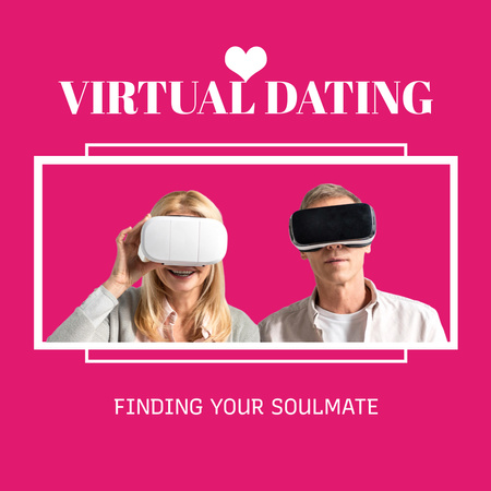 Virtual Date Advertisement Instagramデザインテンプレート