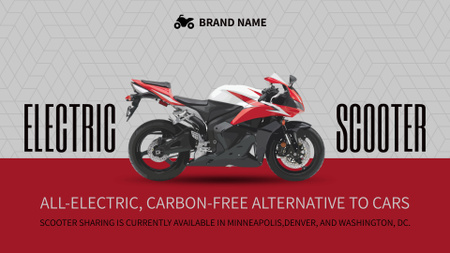 Electric Motorbikes for Sale Full HD video Design Template